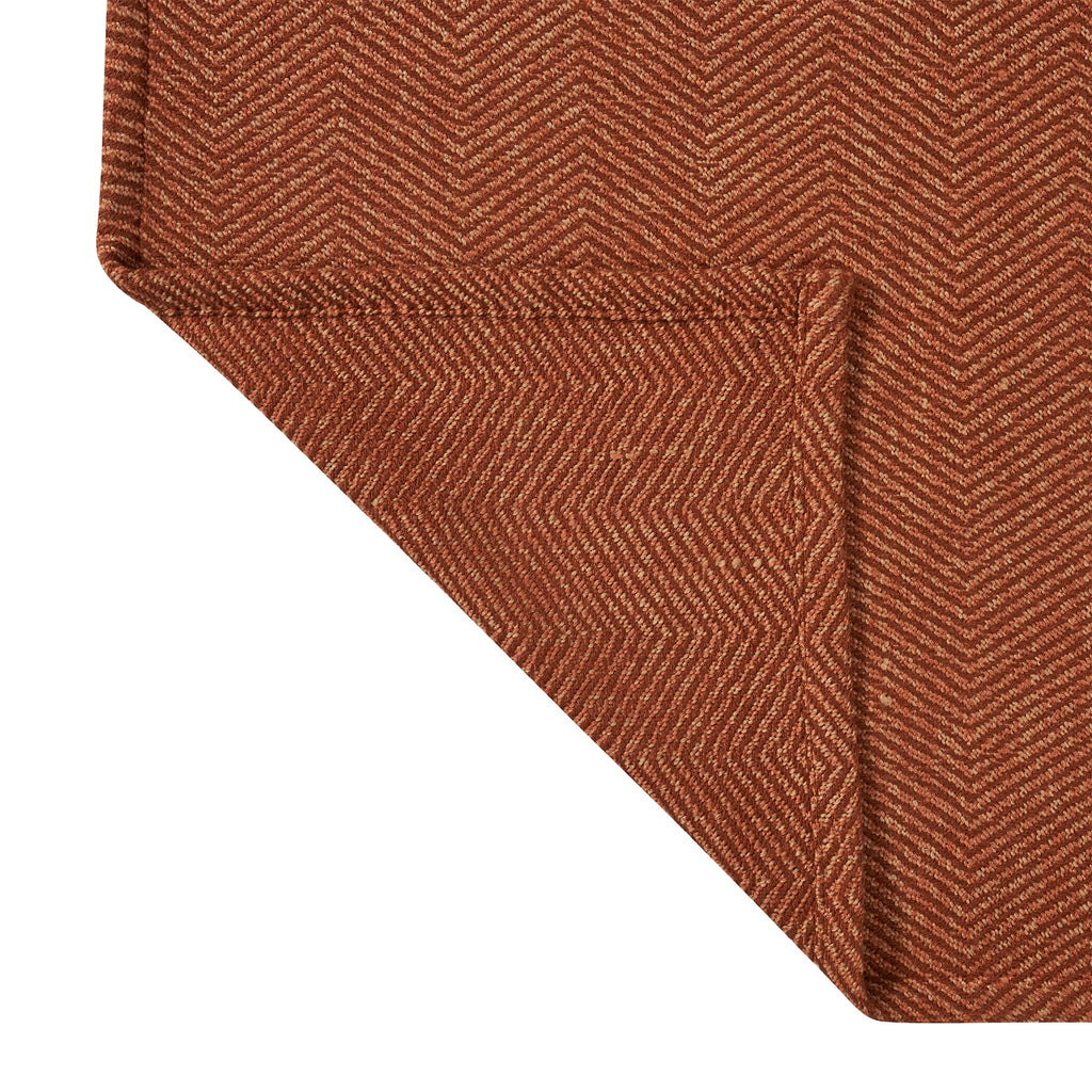 Super Soft Flannel Beautiful Rust Woven Herringbone Throw , 50" x 60" - Super Soft Reversible Sherpa Flannel Blanket Detail