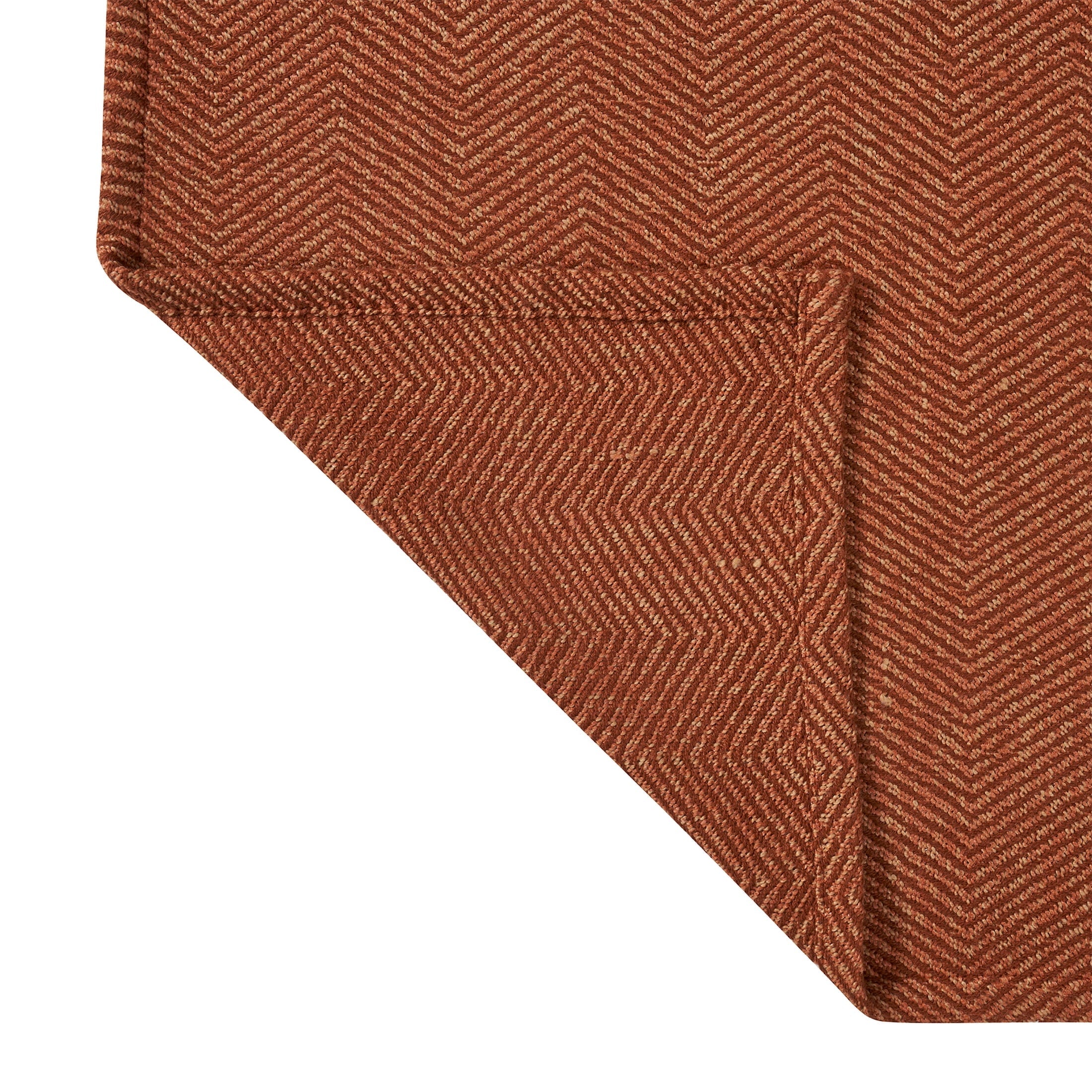 Super Soft Flannel Beautiful Rust Woven Herringbone Throw , 50" x 60" - Super Soft Reversible Sherpa Flannel Blanket Detail