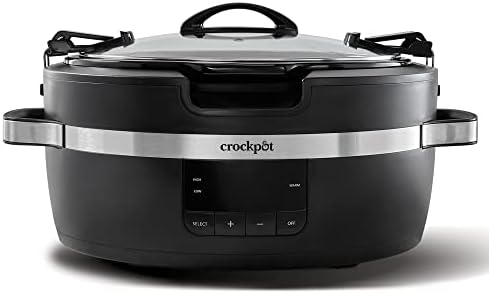 Programmable Crock-Pot Thermoshield 6 Quart Slow Cooker with Carry Handles S12S - Programmable Slow Cooker with Oval Ceramic Pot - Default Title