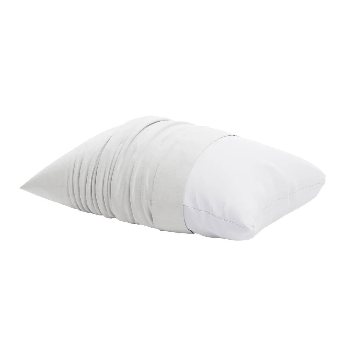 Fluffy Shredded Huggable Support Bed Pillow, Standard- Soft Velvety Cover, Squishable Comfort (2 Count) - Hotel Quality Plush Sleeping Pillows Detail