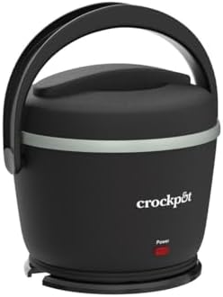 Rapid Heating Crock-Pot Electric Lunch Box Food Warmer 20oz – Black S26G - Mini Personal Food Warmer for Healthy Meal Prep Detail