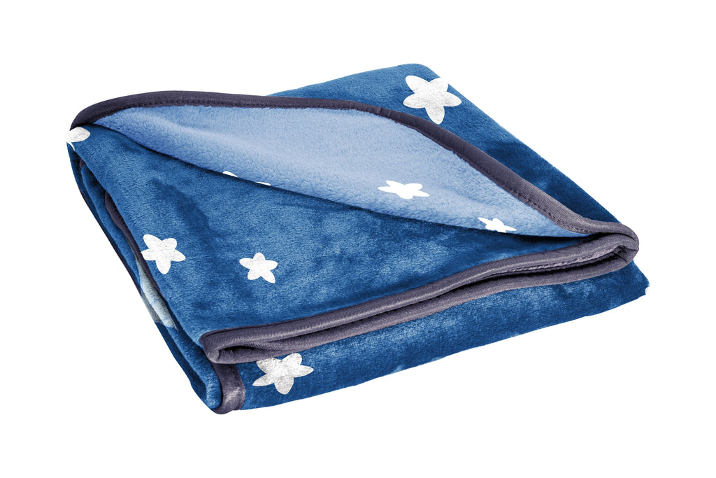 Super Soft Flannel In The Dream Kids Throw Blanket, 46 x 60, Microfiber, Blue, BBC Studios Ages 1+ - Super Soft Reversible Sherpa Flannel Blanket Detail