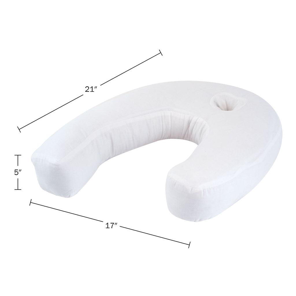Fluffy Shredded Bluestone Contour Side Sleeper Pillow with Ear Pocket for Pain Relief - Ergonomic Memory Foam Pillow for Neck Pain Support Detail