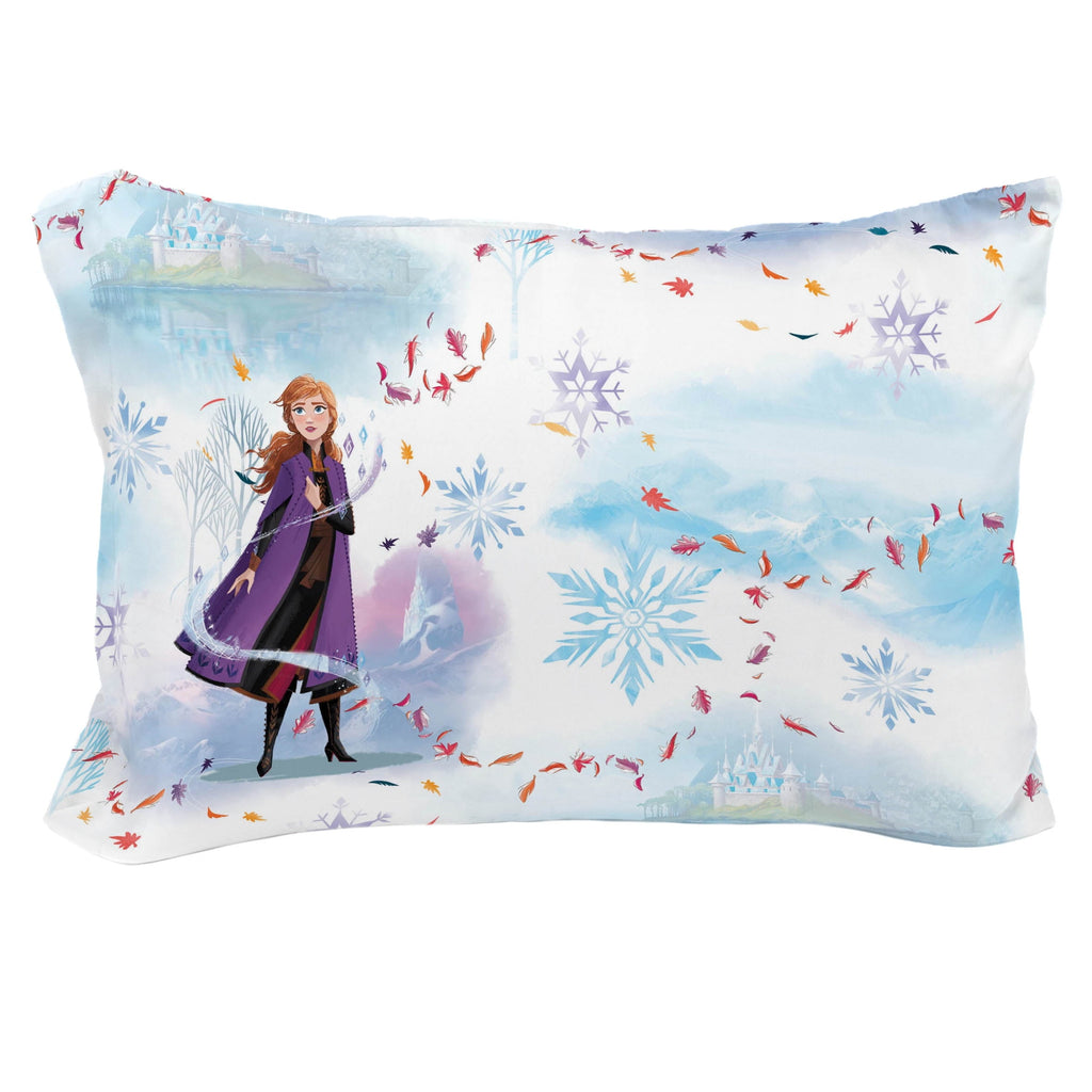 Luxurious Quilted Frozen Winter Frost Adventures 2-Piece Twin/Full Reversible Comforter Set, Polyester Microfiber, Blue & Purple - All-Season Down Alternative Comforter Insert Detail