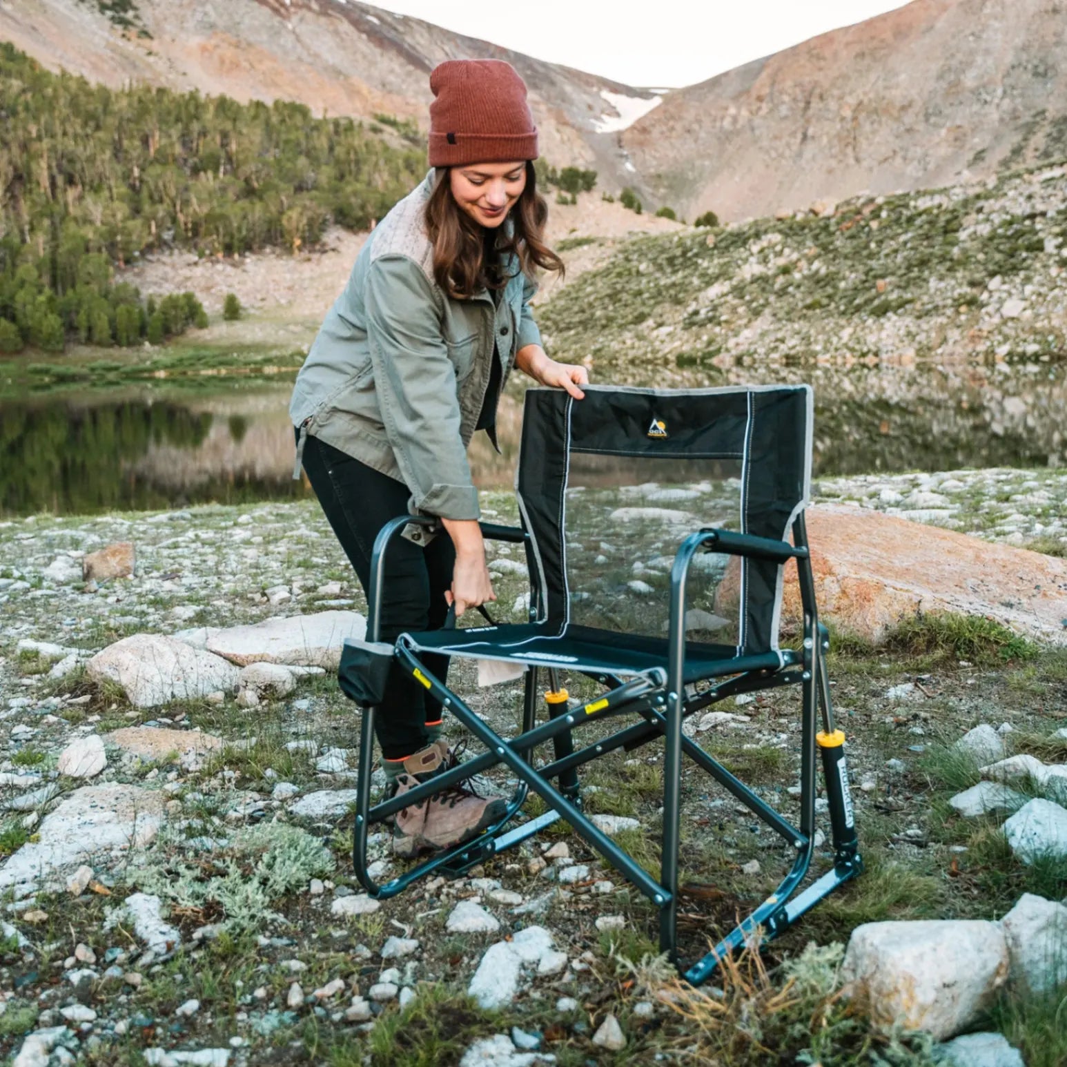 Smooth Motion Freestyle Rocker - Choice 711 - RoadTrip Rocker Smooth Motion Camp Chair Detail