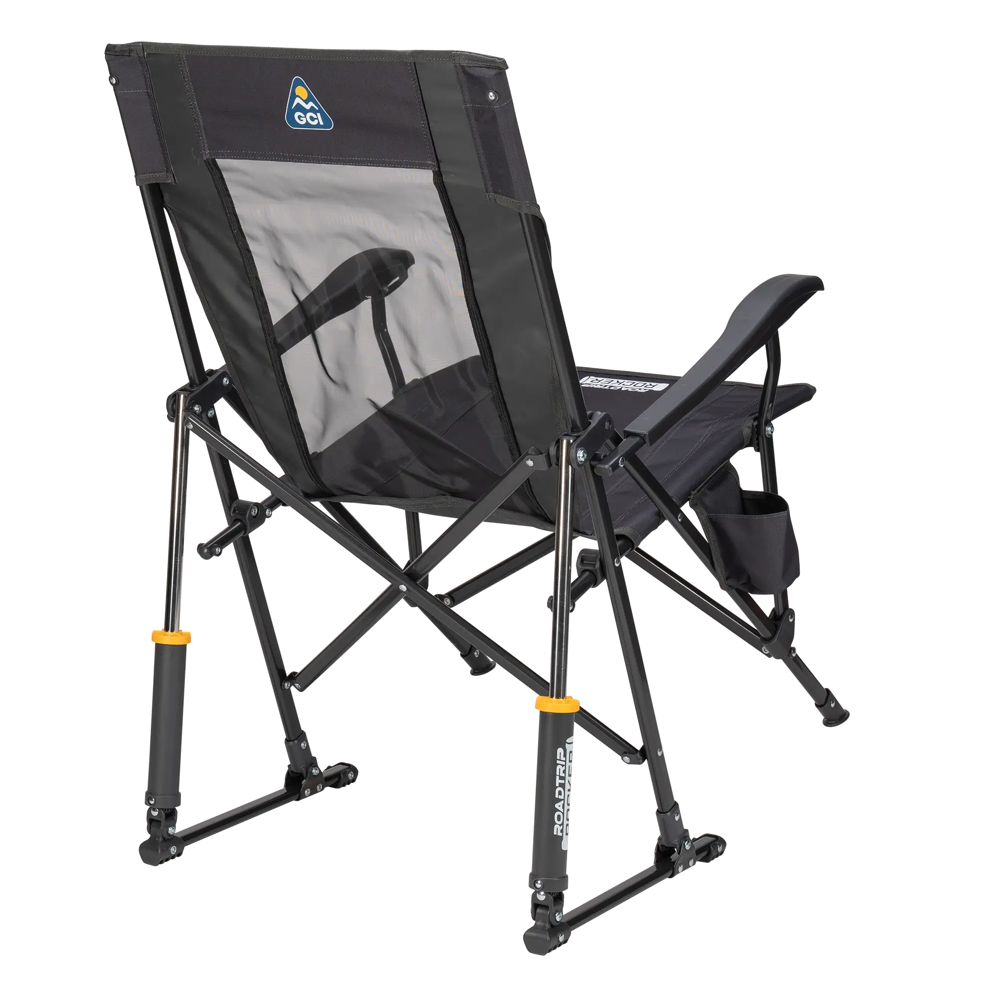Heavy-Duty Freestyle RoadTrip Rocker - Choice 855 - Patented Spring-Action Rocking Chair for Camping Detail