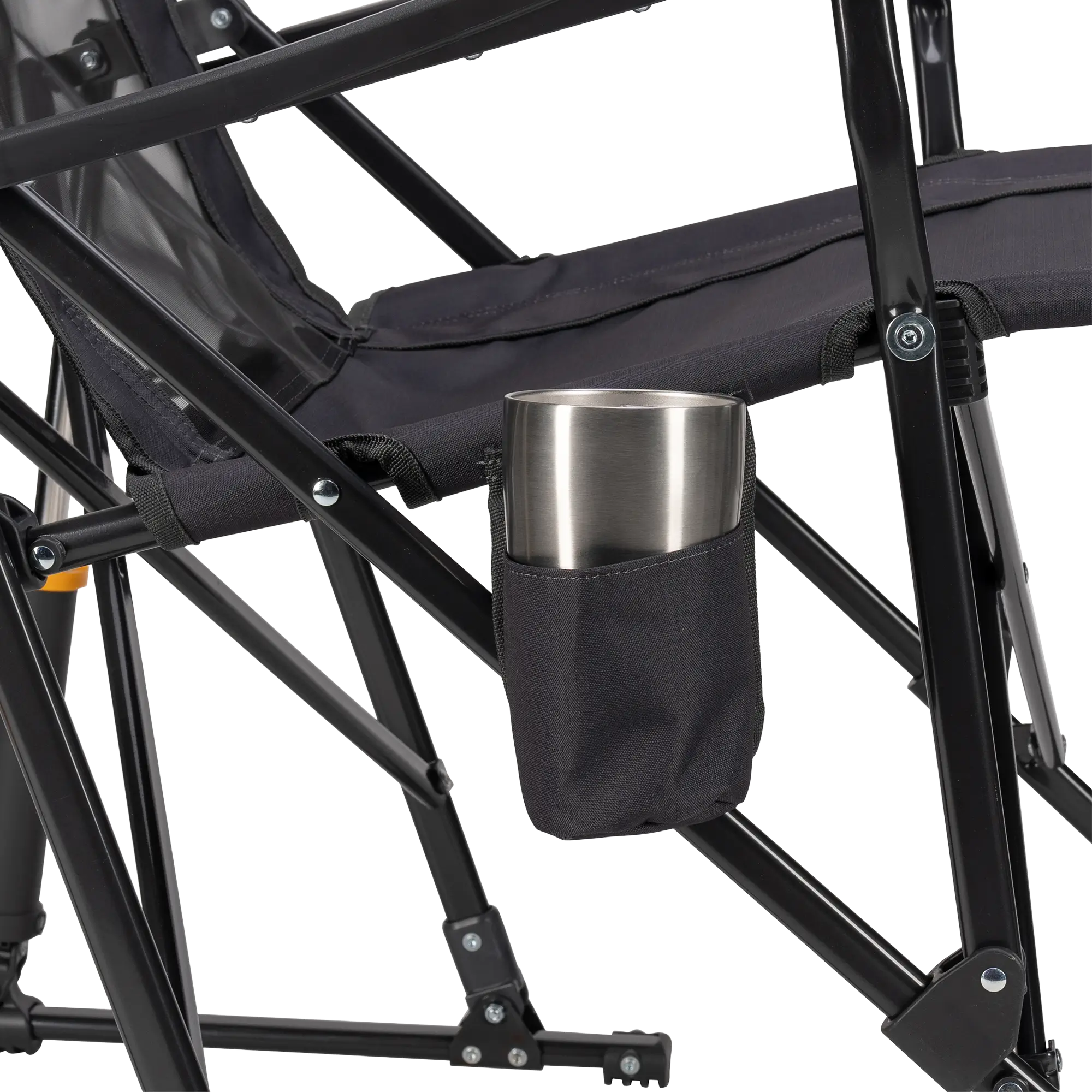 Heavy-Duty Freestyle RoadTrip Rocker - Choice 855 - Patented Spring-Action Rocking Chair for Camping Detail