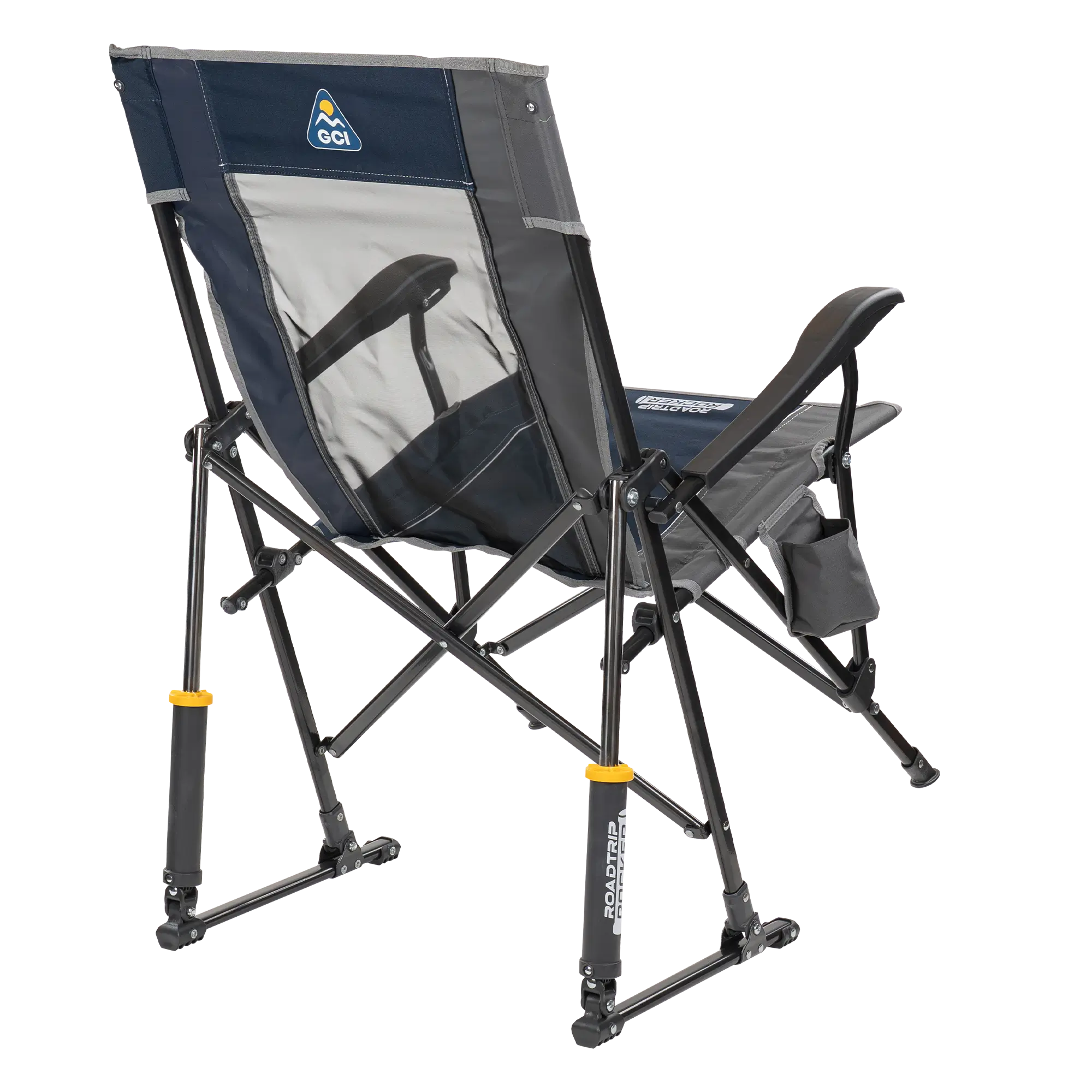 Heavy-Duty Freestyle RoadTrip Rocker - Choice 855 - Patented Spring-Action Rocking Chair for Camping Detail