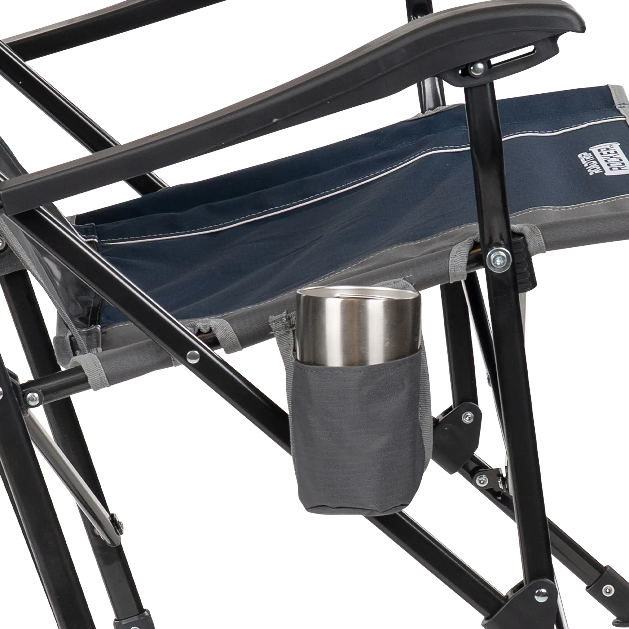 Heavy-Duty Freestyle RoadTrip Rocker - Choice 855 - Patented Spring-Action Rocking Chair for Camping Detail