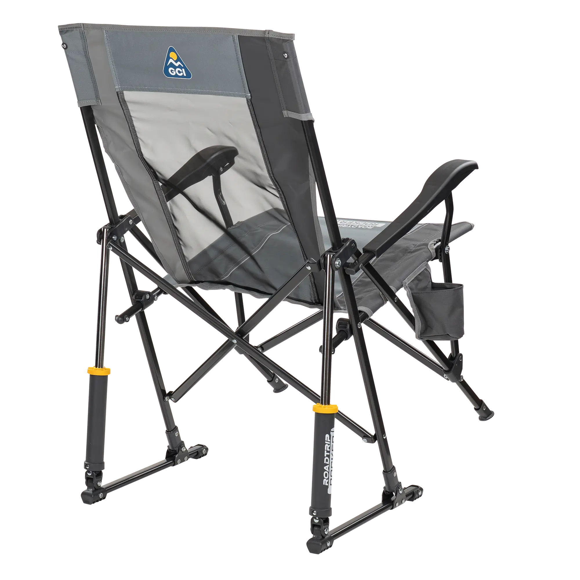 Heavy-Duty Freestyle RoadTrip Rocker - Choice 855 - Patented Spring-Action Rocking Chair for Camping Detail