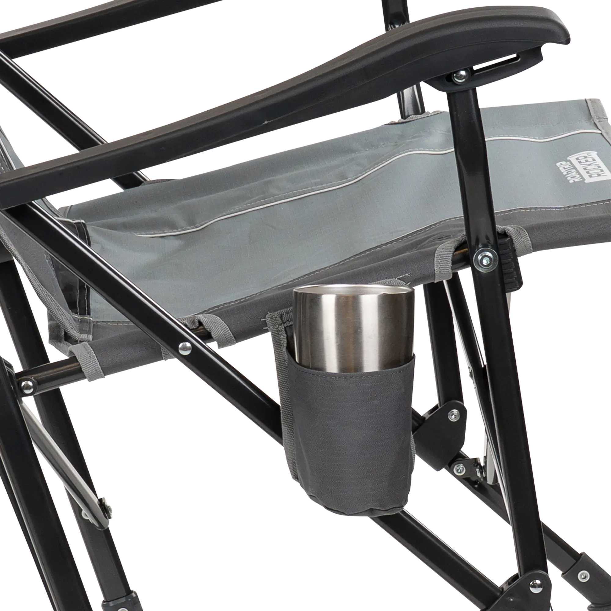 Heavy-Duty Freestyle RoadTrip Rocker - Choice 855 - Patented Spring-Action Rocking Chair for Camping Detail