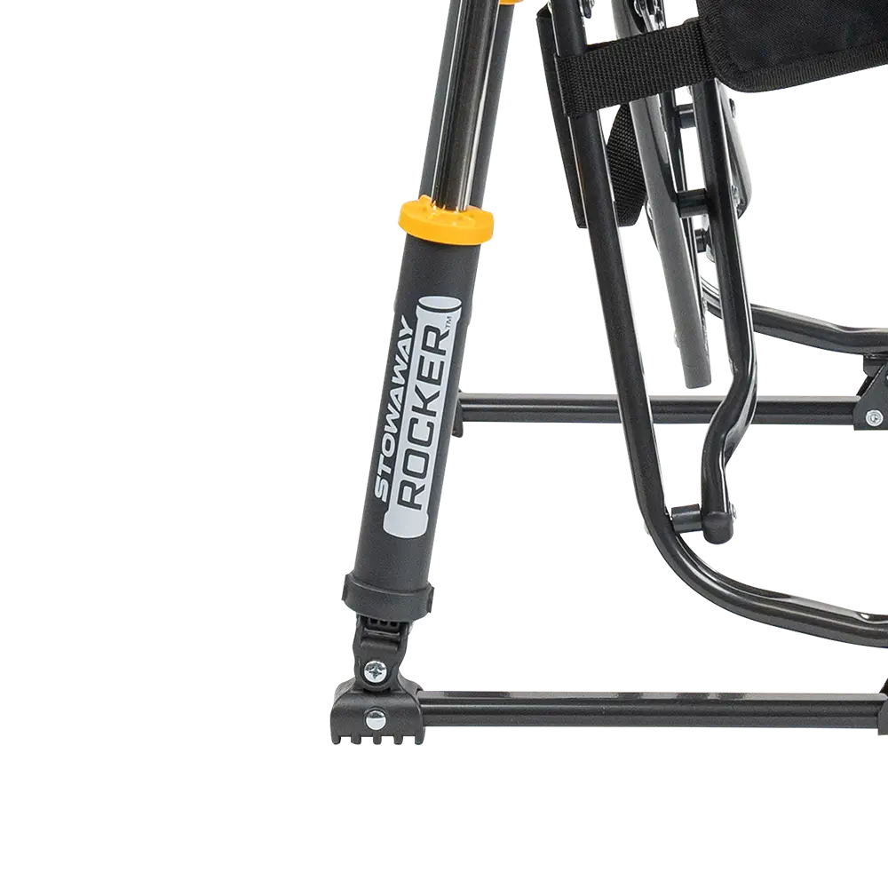 Patented Spring-Action Stowaway Rocker - Choice 794 - Heavy-Duty Kickback Rocker with Beverage Holder Detail