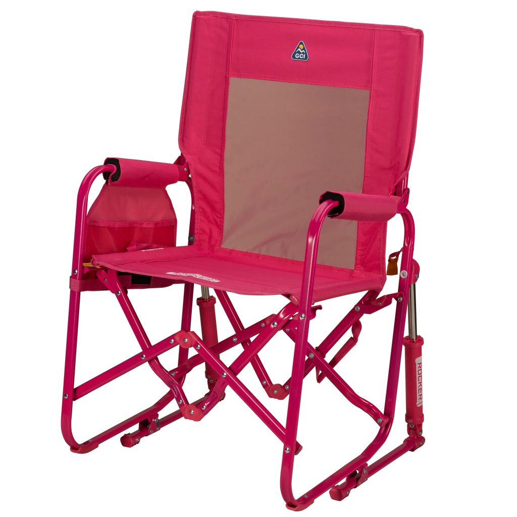 Patented Spring-Action Stowaway Rocker - Choice 794 - Heavy-Duty Kickback Rocker with Beverage Holder Detail
