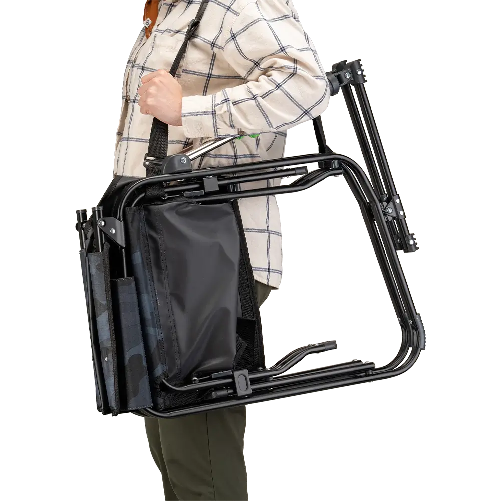 Patented Spring-Action Stowaway Rocker - Choice 794 - Heavy-Duty Kickback Rocker with Beverage Holder Detail