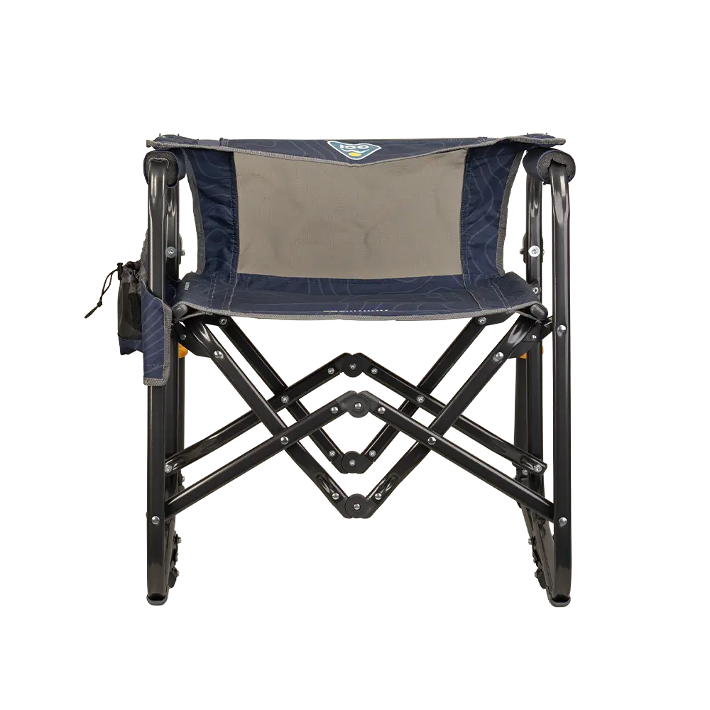 Patented Spring-Action Stowaway Rocker - Choice 794 - Heavy-Duty Kickback Rocker with Beverage Holder Detail