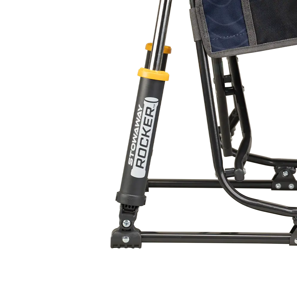 Patented Spring-Action Stowaway Rocker - Choice 794 - Heavy-Duty Kickback Rocker with Beverage Holder Detail
