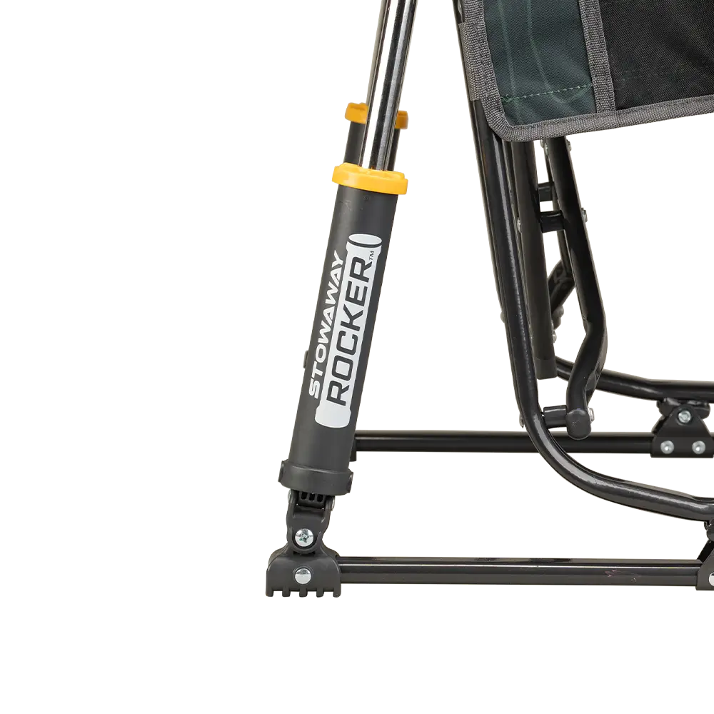 Patented Spring-Action Stowaway Rocker - Choice 794 - Heavy-Duty Kickback Rocker with Beverage Holder Detail
