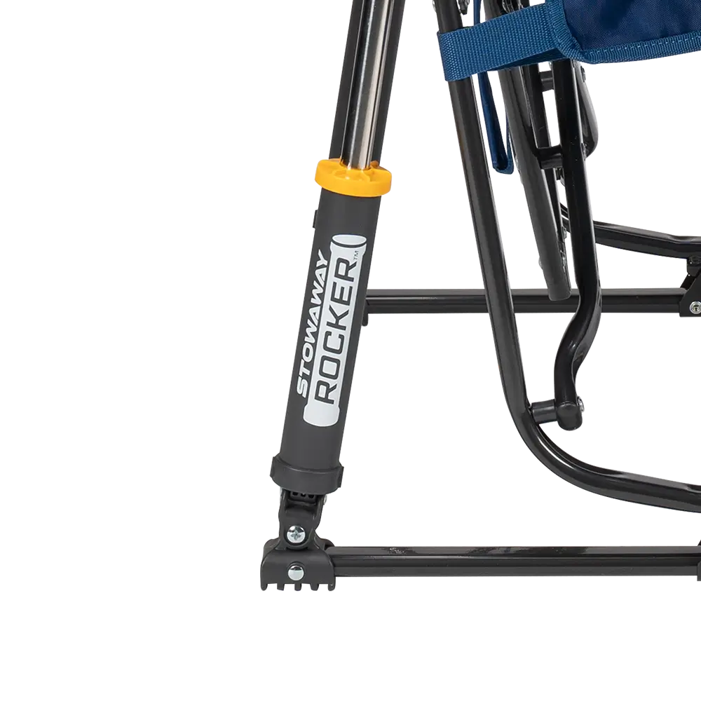 Patented Spring-Action Stowaway Rocker - Choice 794 - Heavy-Duty Kickback Rocker with Beverage Holder Detail