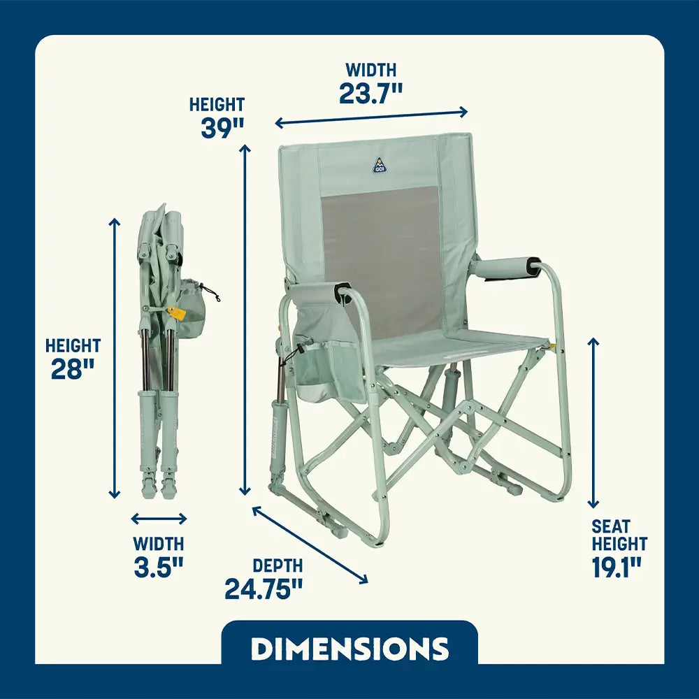 Patented Spring-Action Stowaway Rocker - Choice 794 - Heavy-Duty Kickback Rocker with Beverage Holder Detail