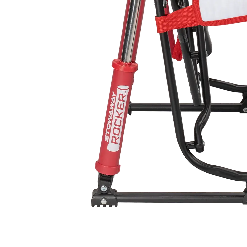 Patented Spring-Action Stowaway Rocker - Choice 794 - Heavy-Duty Kickback Rocker with Beverage Holder Detail