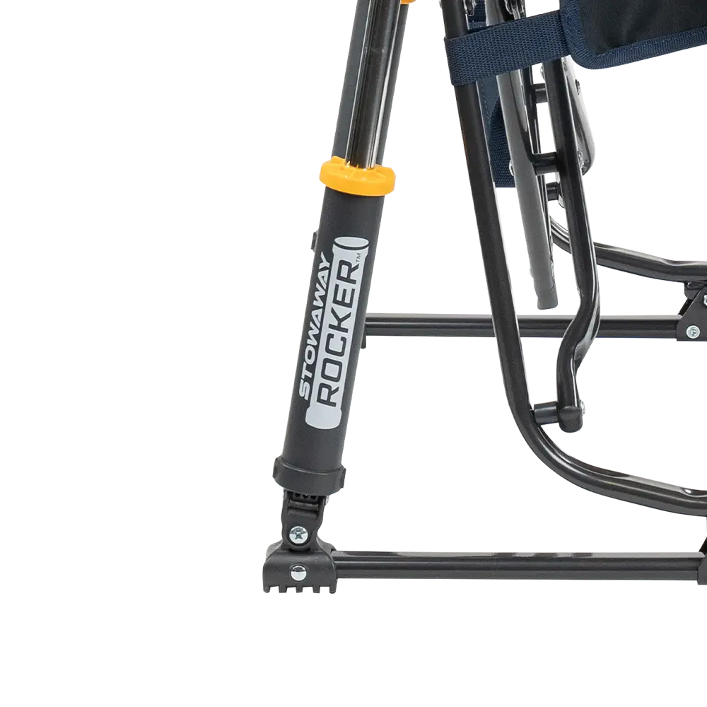 Patented Spring-Action Stowaway Rocker - Choice 794 - Heavy-Duty Kickback Rocker with Beverage Holder Detail