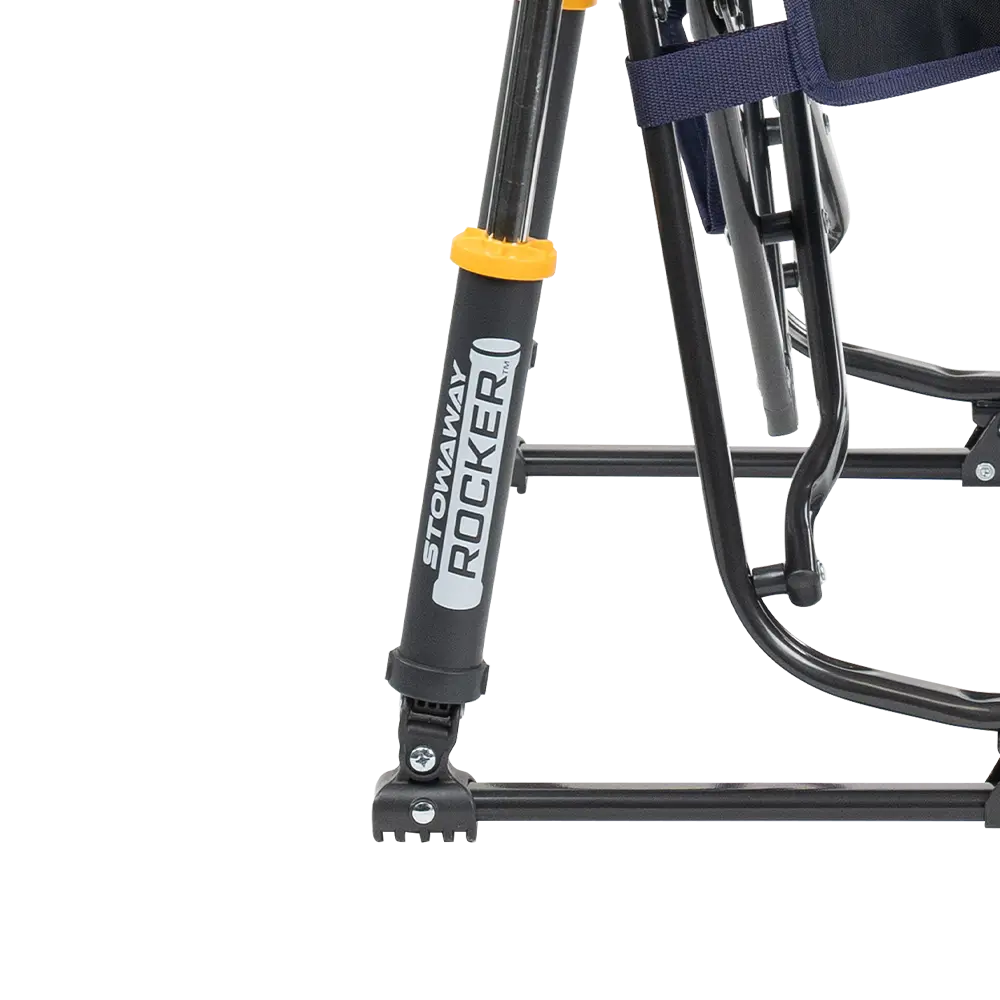 Patented Spring-Action Stowaway Rocker - Choice 794 - Heavy-Duty Kickback Rocker with Beverage Holder Detail