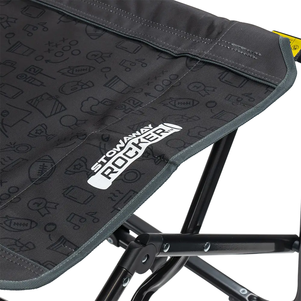 Patented Spring-Action Stowaway Rocker - Choice 794 - Heavy-Duty Kickback Rocker with Beverage Holder Detail