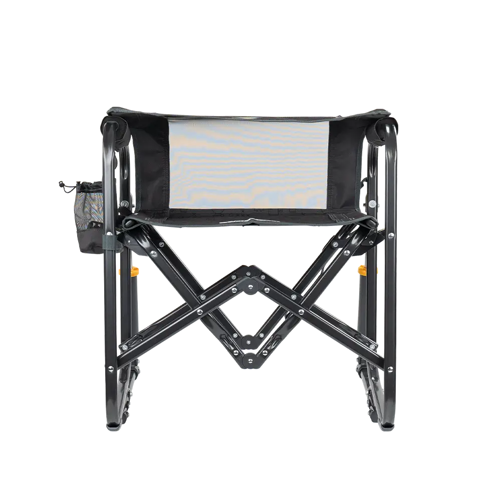 Patented Spring-Action Stowaway Rocker - Choice 794 - Heavy-Duty Kickback Rocker with Beverage Holder Detail