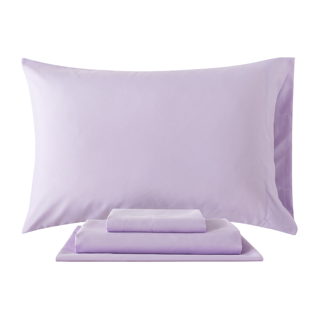 All-Season 5-Piece Purple Metallic Foil Cheetah Bedding Set for Kids with Storage Bag, Twin - Hypoallergenic Ultra-Fluffy Quilt for Winter Detail