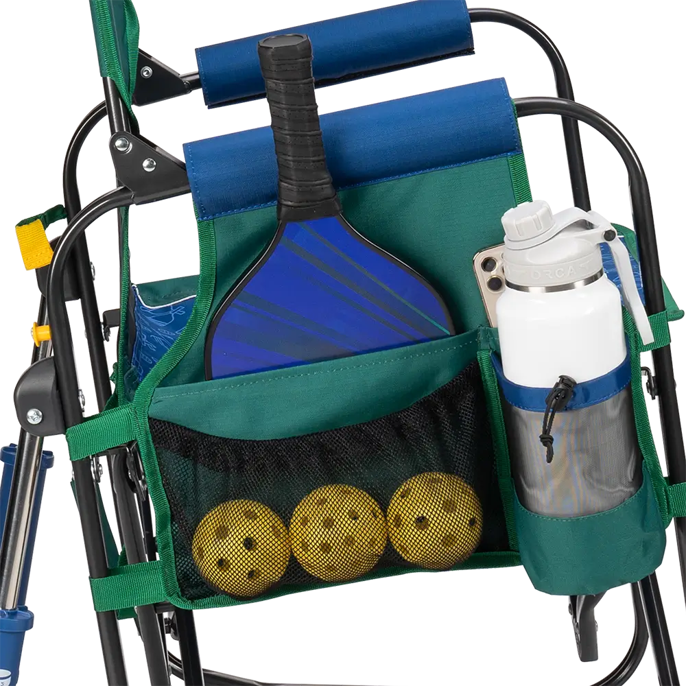 Patented Spring-Action Stowaway Rocker - Choice 794 - Heavy-Duty Kickback Rocker with Beverage Holder Detail