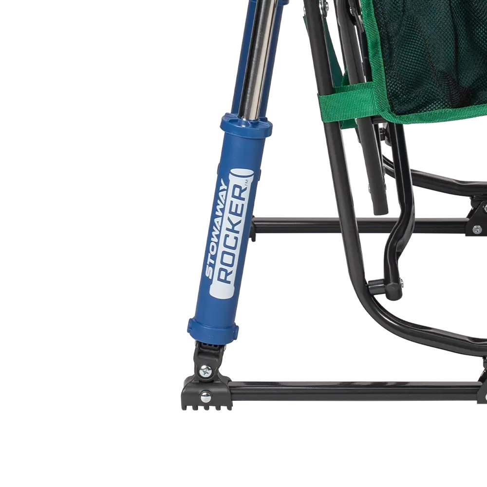Patented Spring-Action Stowaway Rocker - Choice 794 - Heavy-Duty Kickback Rocker with Beverage Holder Detail