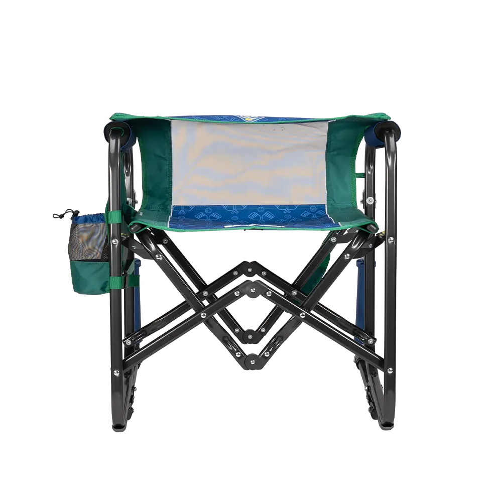 Patented Spring-Action Stowaway Rocker - Choice 794 - Heavy-Duty Kickback Rocker with Beverage Holder Detail