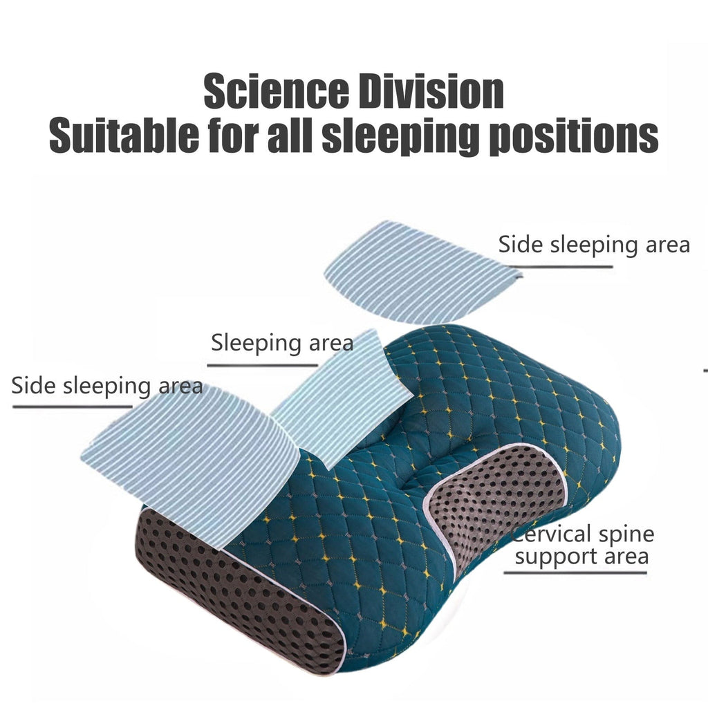 Fluffy Shredded 2-Pack Orthopedic Cervical Pillows For Deep Sleep Support - Non-Collapsing Memory Foam Pillow With Neck Pain Relief, ... - Ergonomic Memory Foam Pillow for Neck Pain Support Detail