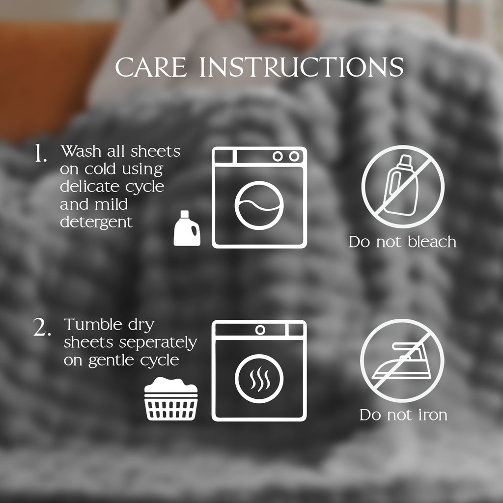 Reversible Sherpa Serenade Gray Textured Faux Fur Throw Blanket, 50 x 70 - Lightweight Plush Warm Blanket for All Seasons Detail
