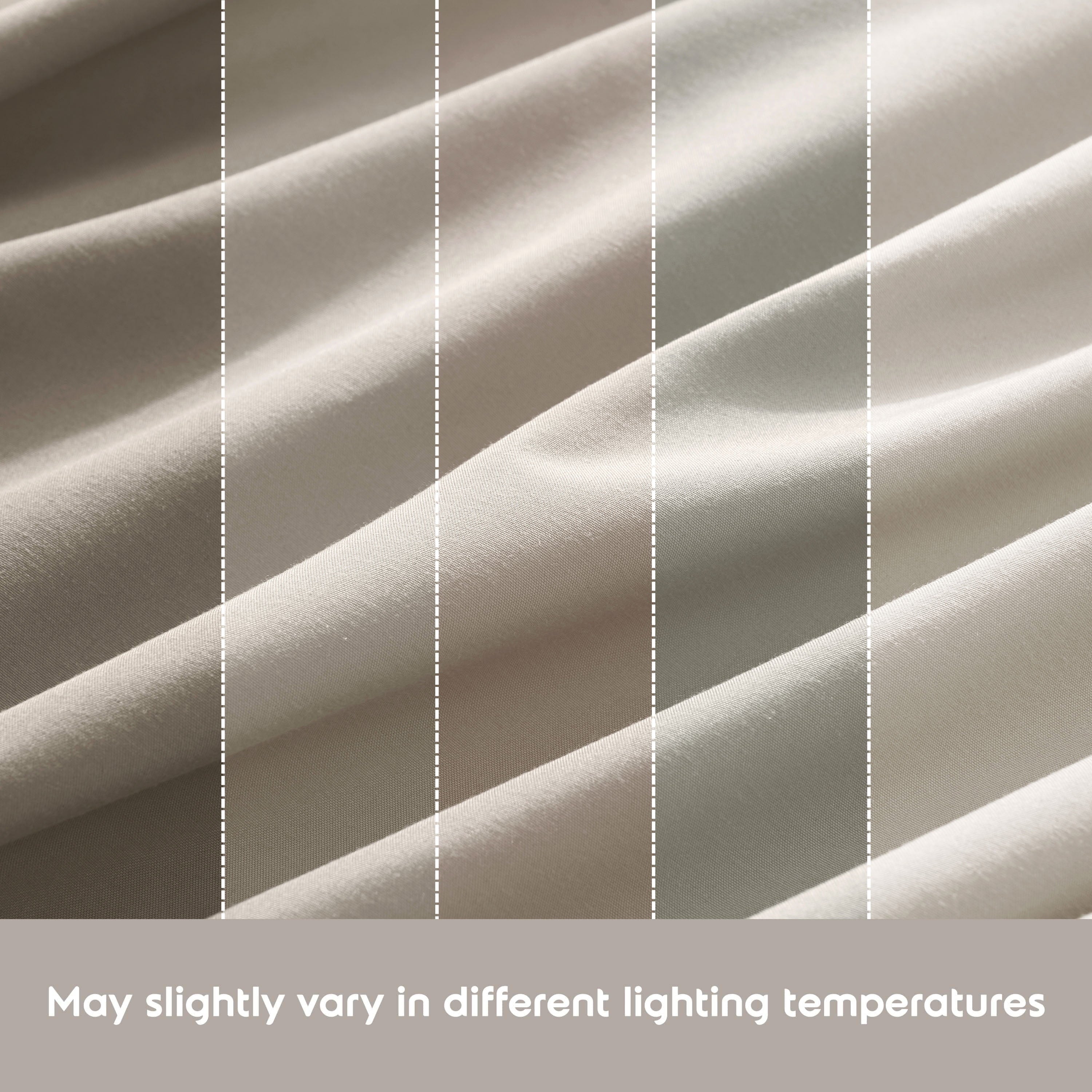 Breathable Luxury King Sheet Sets, 1800 Series Deep Pocket 4 Piece, Luxury Soft Microfiber Bed Sheet Sets, BEIGE CREAM - Luxury Bed Sheet Set with Deep Pockets Detail