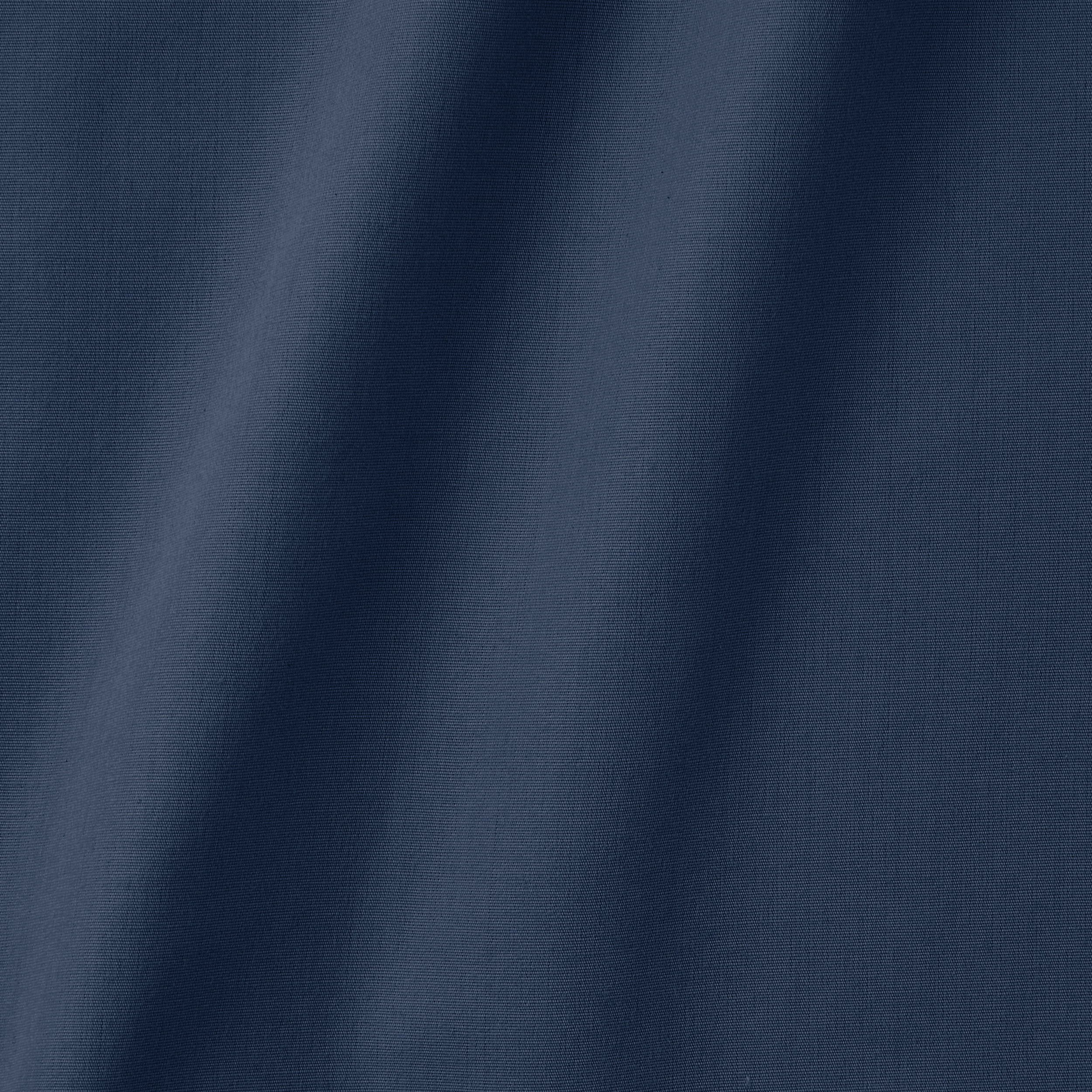 Cooling Sateen 300 Thread Count Easy Care Blue Cove Cotton Blend Percale Flat Bed Sheet, King - Breathable Egyptian Cotton Flat & Fitted Sheets Detail