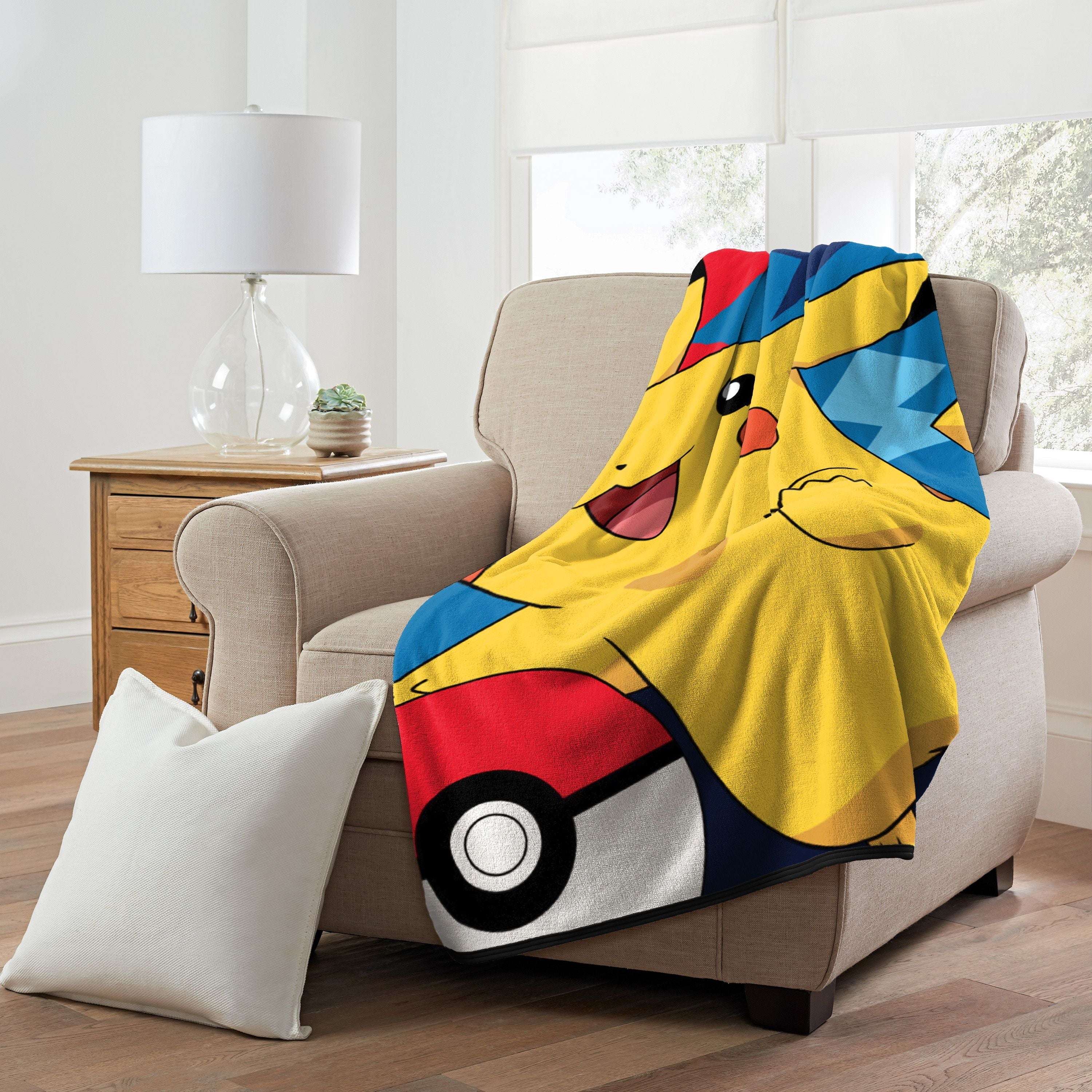 Lightweight Warm Throw Blanket, "Quick Capture", Micro Raschel, 46in x 60in, 1 Each - Lightweight Plush Warm Blanket for All Seasons Detail