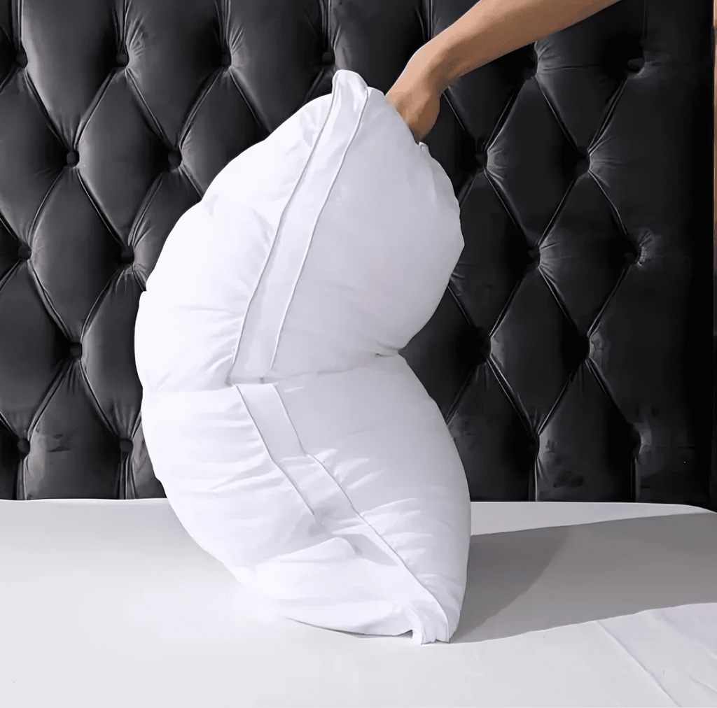 Ergonomic Memory Foam Queen Size Bed Pillows Set of 2, Hotel Quality, Down Alternative Gusseted Bed Pillows for Side, Back, or Stomach Slee... - Decorative Throw Pillow Cushion for Sofa & Bed Detail