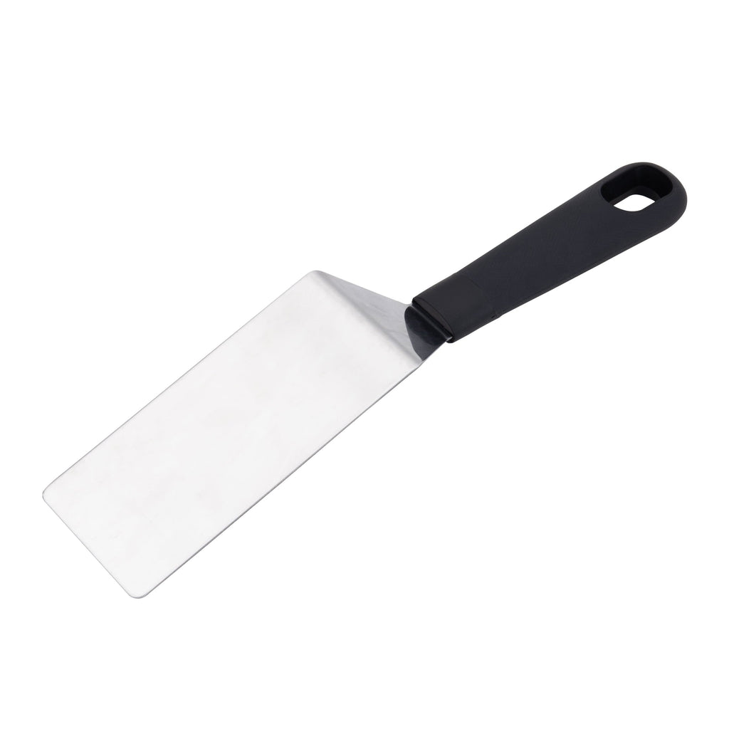 Heavy Duty Stainless Steel Mini Dessert Spatula with Softgrip Handle for Serving Pancakes or Desserts - Multi-Purpose Hand Tool for Daily Meal Prep Detail