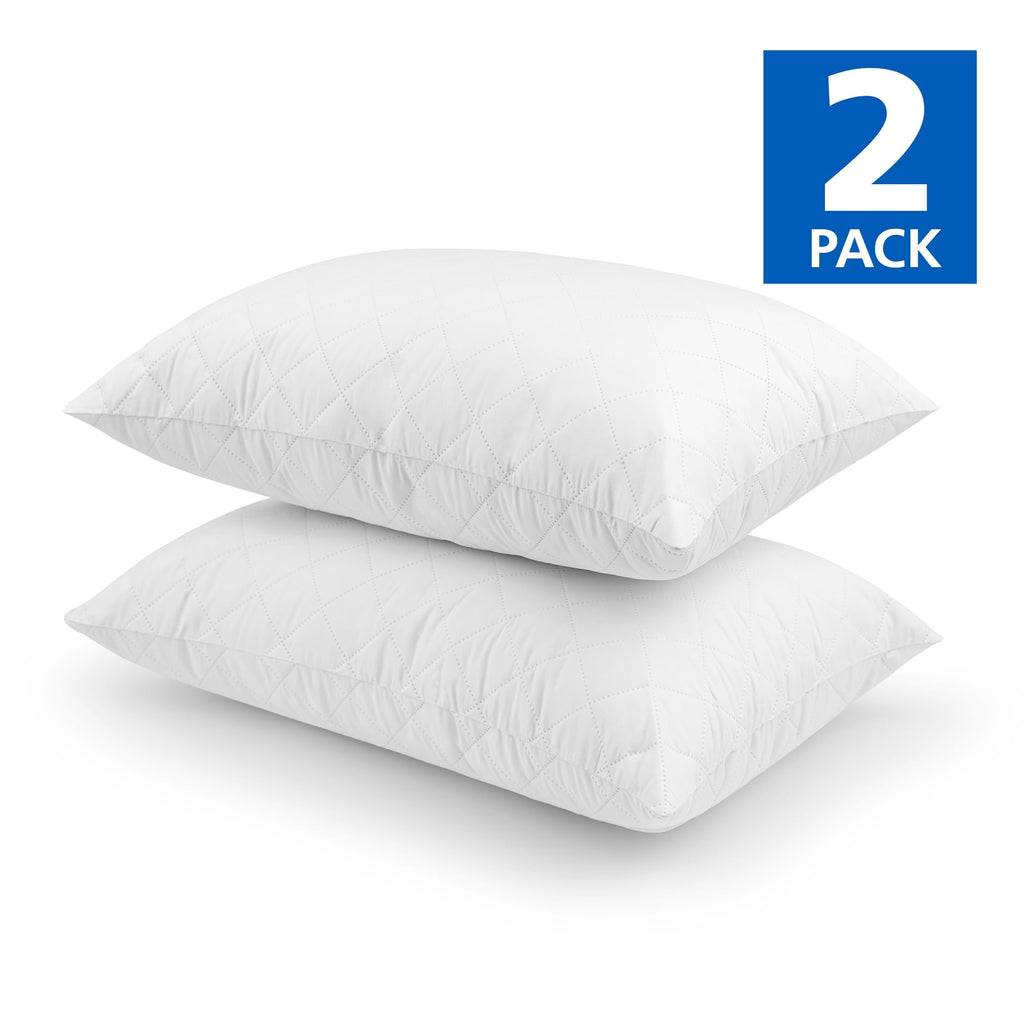 Ergonomic Memory Foam Memory Foam Cluster Bed Pillow, Standard Queen, 2 Pack - Orthopedic Shredded Foam Bed Pillow Set Detail