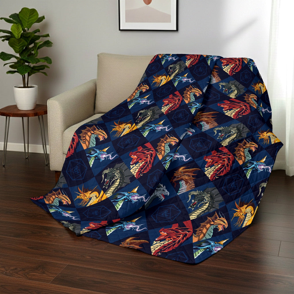 Lightweight Warm Quilted Throw Blanket 60x80 inches, Kids Character Bedding - Cozy Fleece Throw Blanket for Couch & Bed Detail