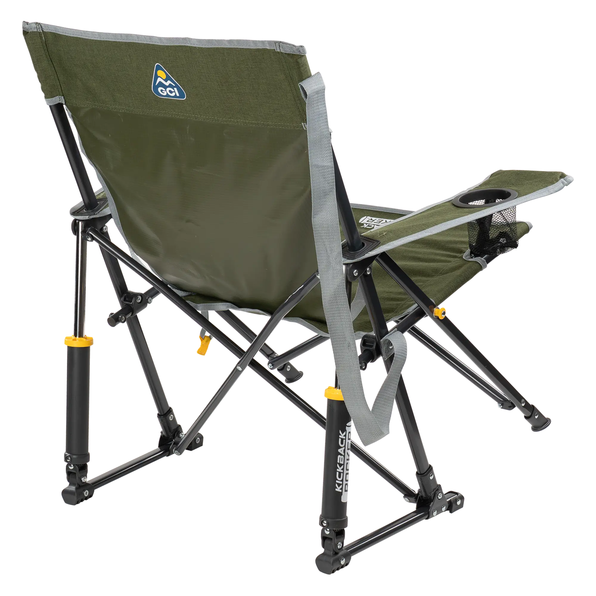 Heavy-Duty Freestyle Kickback Rocker - Choice 345 - Freestyle Rocker Portable Outdoor Folding Chair Detail