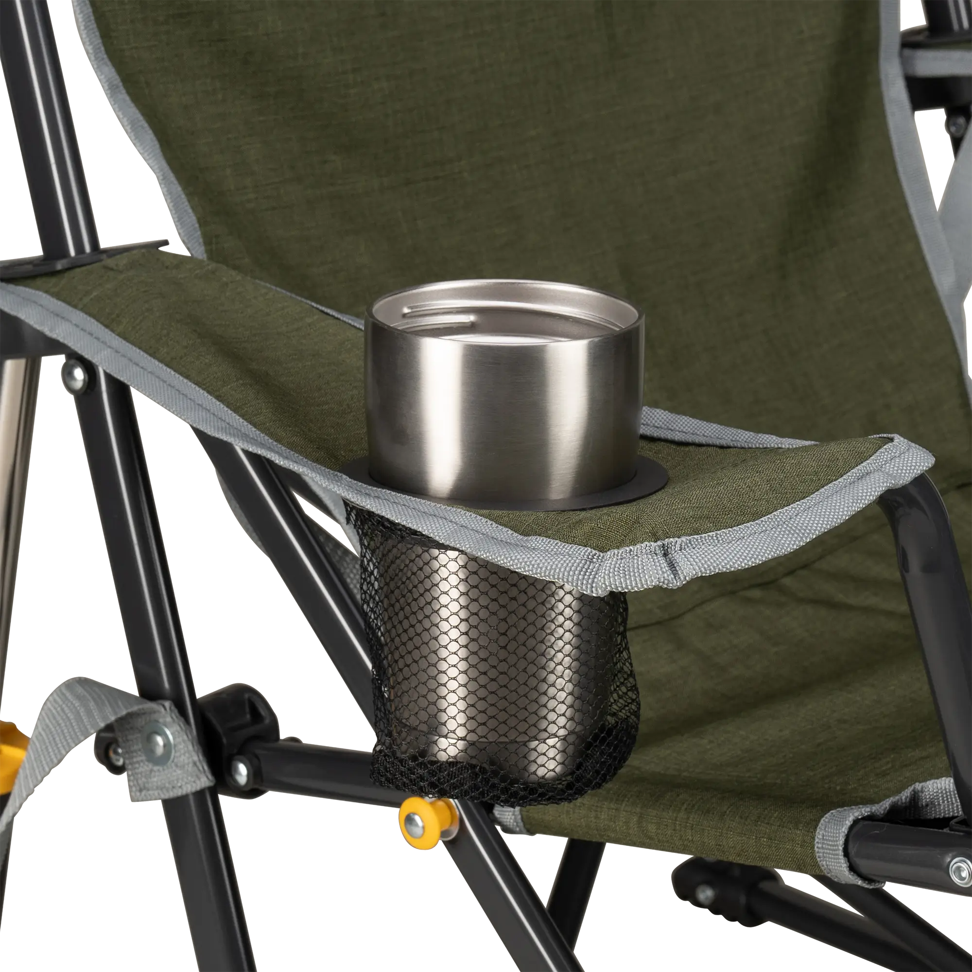 Heavy-Duty Freestyle Kickback Rocker - Choice 345 - Freestyle Rocker Portable Outdoor Folding Chair Detail