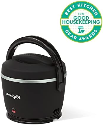 Rapid Heating Crock-Pot Electric Lunch Box Food Warmer 20oz – Black S26G - Mini Personal Food Warmer for Healthy Meal Prep Detail