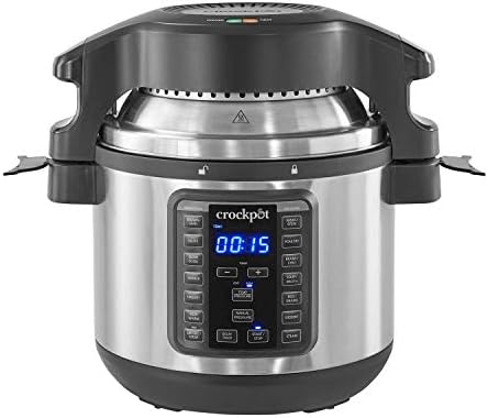Smart Digital Crock-Pot Express Crisp 8 Quart 10-in-1 Pressure Cooker S06F - High-Pressure Instant Pot for Quick Family Dinners - Default Title