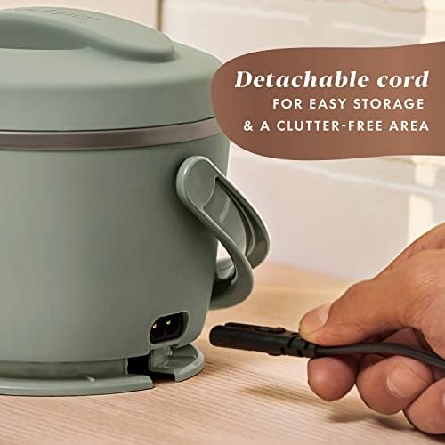 Self-Heating Crock-Pot Portable Electric Lunch Box Food Warmer – Green S21D - Mini Personal Food Warmer for Healthy Meal Prep Detail