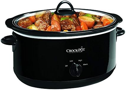 Large Capacity Crock-Pot 8 Quart Manual Slow Cooker – Black S10Q - Large Capacity Electric Stew Pot & Slow Cooker Detail