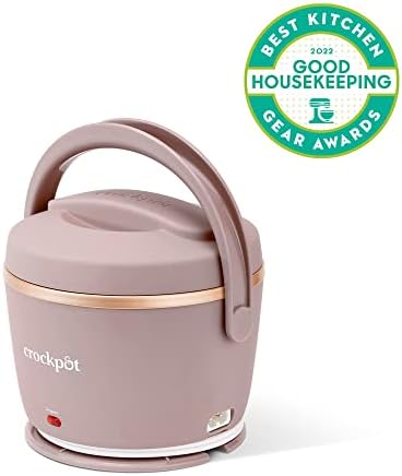 Mini Personal Crock-Pot Electric Lunch Box Food Warmer 20oz – Blush Pink S18G - Leak-Proof Heated Bento Box Lunch Warmer Detail