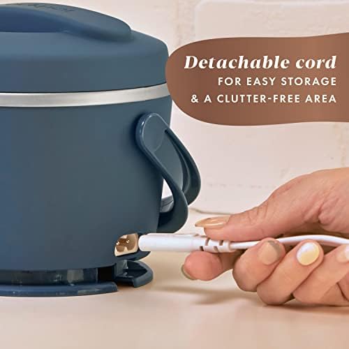 Mini Personal Crock-Pot Electric Lunch Box Food Warmer 20oz – Faded Blue S22V - Mini Personal Food Warmer for Healthy Meal Prep Detail
