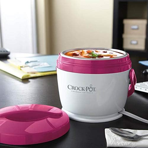 Self-Heating Crock-Pot Lunch Crock Portable Food Warmer 20oz – Pink S03U - Leak-Proof Heated Bento Box Lunch Warmer Detail